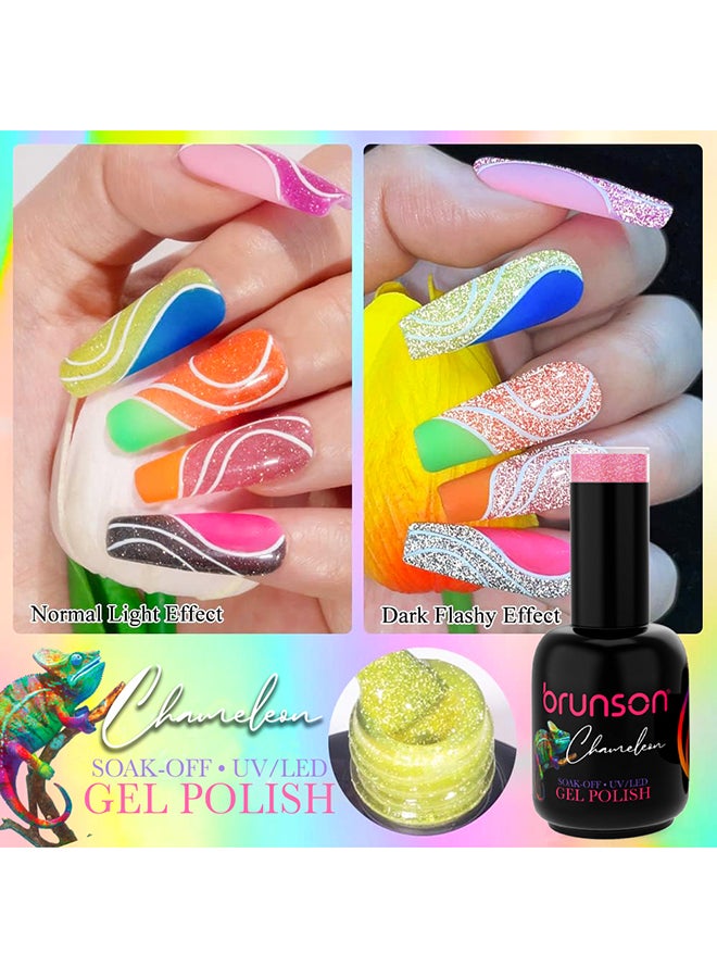 brunson Long Lasting, Chip Resistant Gel Nail Polish, Dry UV LED Lamp, 11 Ml-P60010B - Image 2