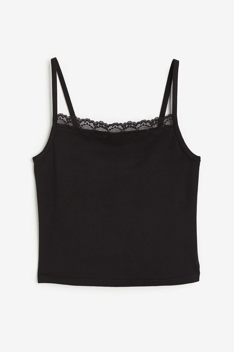 H&M Kids Lace-Trimmed Strappy Vest