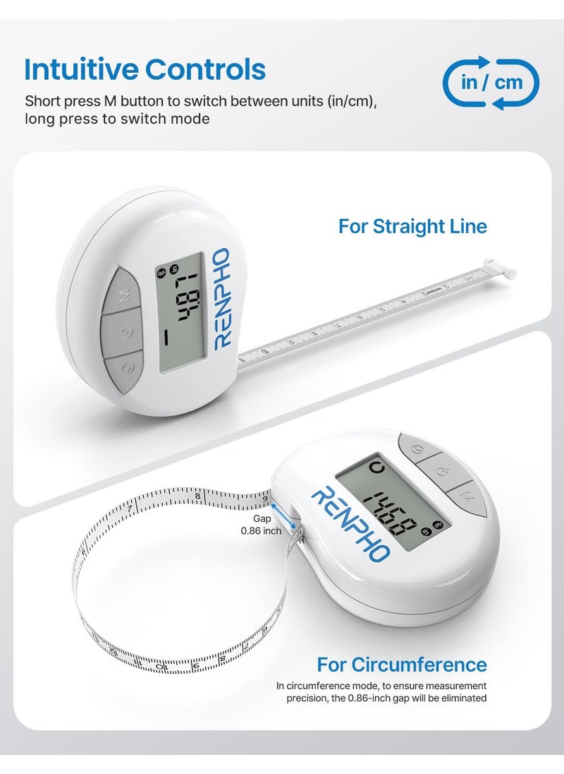 RENPHO - Smart Tape Measure Body with App-RF-BMF01 - Image 1