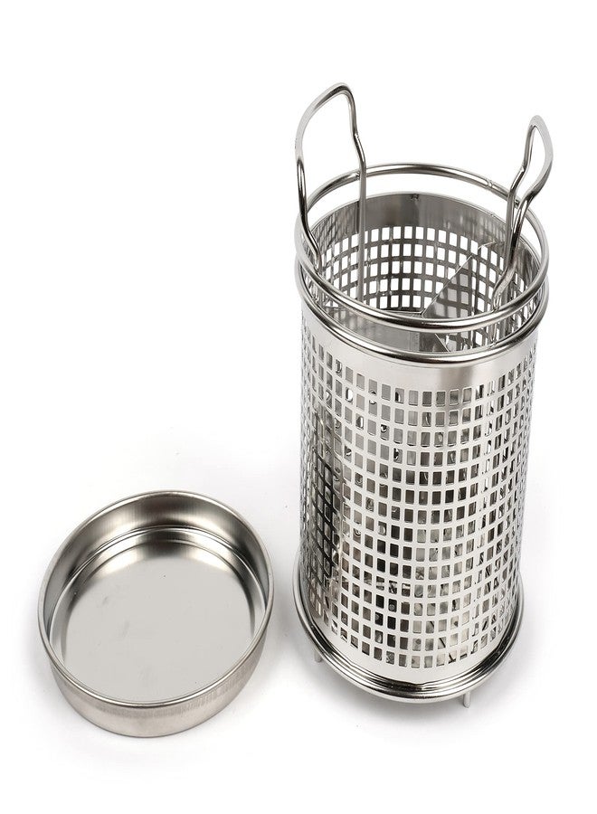 LENITH Stainless Steel Kitchen Round Utensil Holder - Weighted Base for Stability - Utensil Crock With Removable Divider for Easy Cleaning (Round Tulip) - Image 4