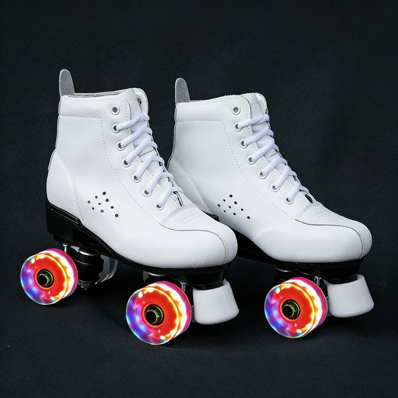 Skates for Adults, Double-Row Roller Skates, Adult Four-Wheel Skates, Children''s Full Set, Beginner''s Roller Skates for Men and Women - Image 4