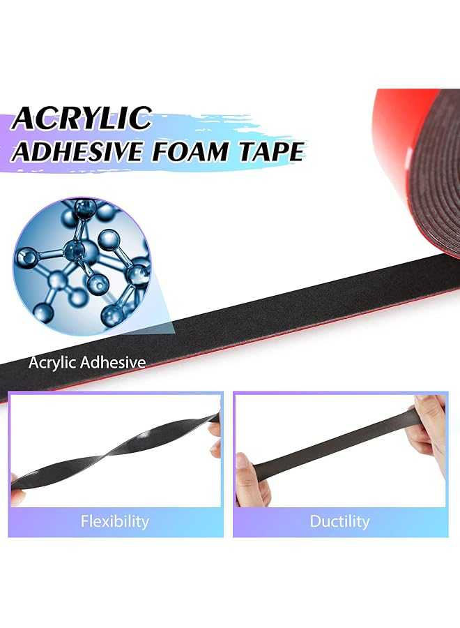 erorex Double Sided Tape Heavy Duty Mounting Tape 33Ft X 0.4In Adhesive Foam Tape Made With 3M Vhb For Home Office Car Automotive Decor - Image 2