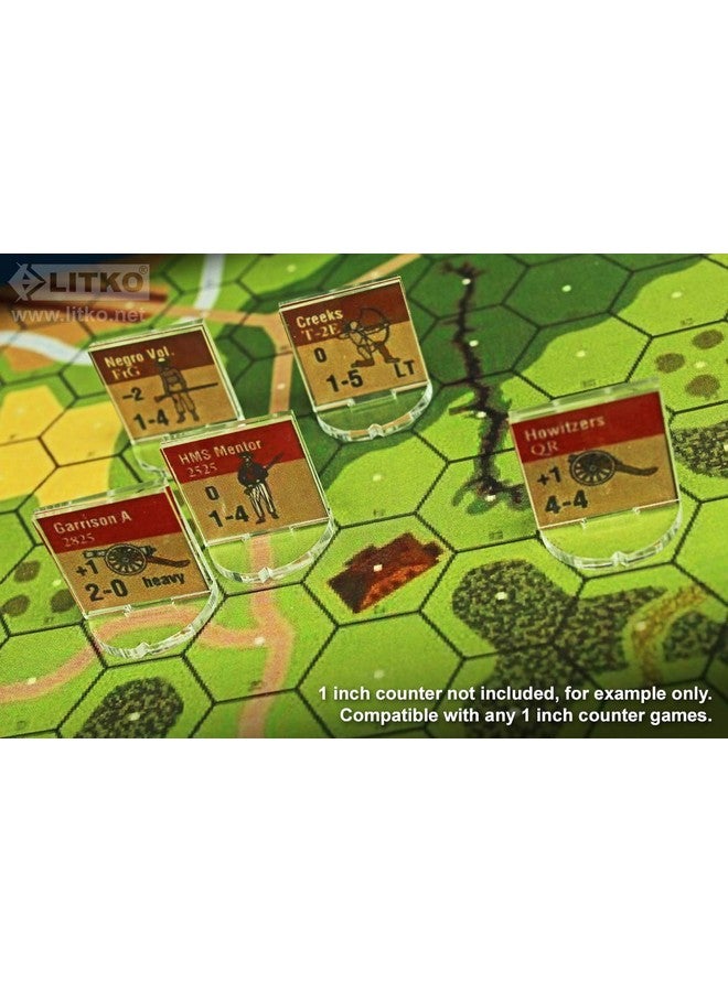 LITKO 1-inch Wargame Counter Stands, Clear (10) - Image 2