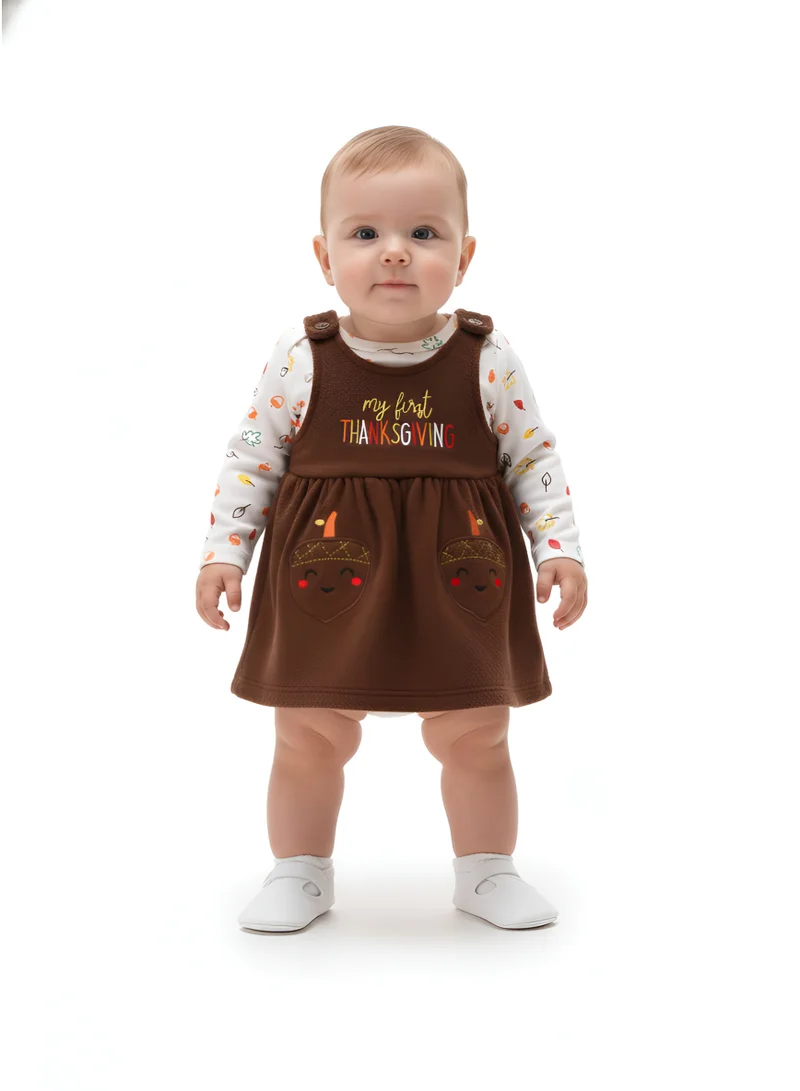 بمبىمىشى طقم بامبي ميتشي بودي سوت بطبعة جزر - بني داكن