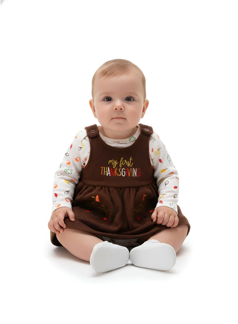 بمبىمىشى طقم بامبي ميتشي بودي سوت بطبعة جزر - بني داكن