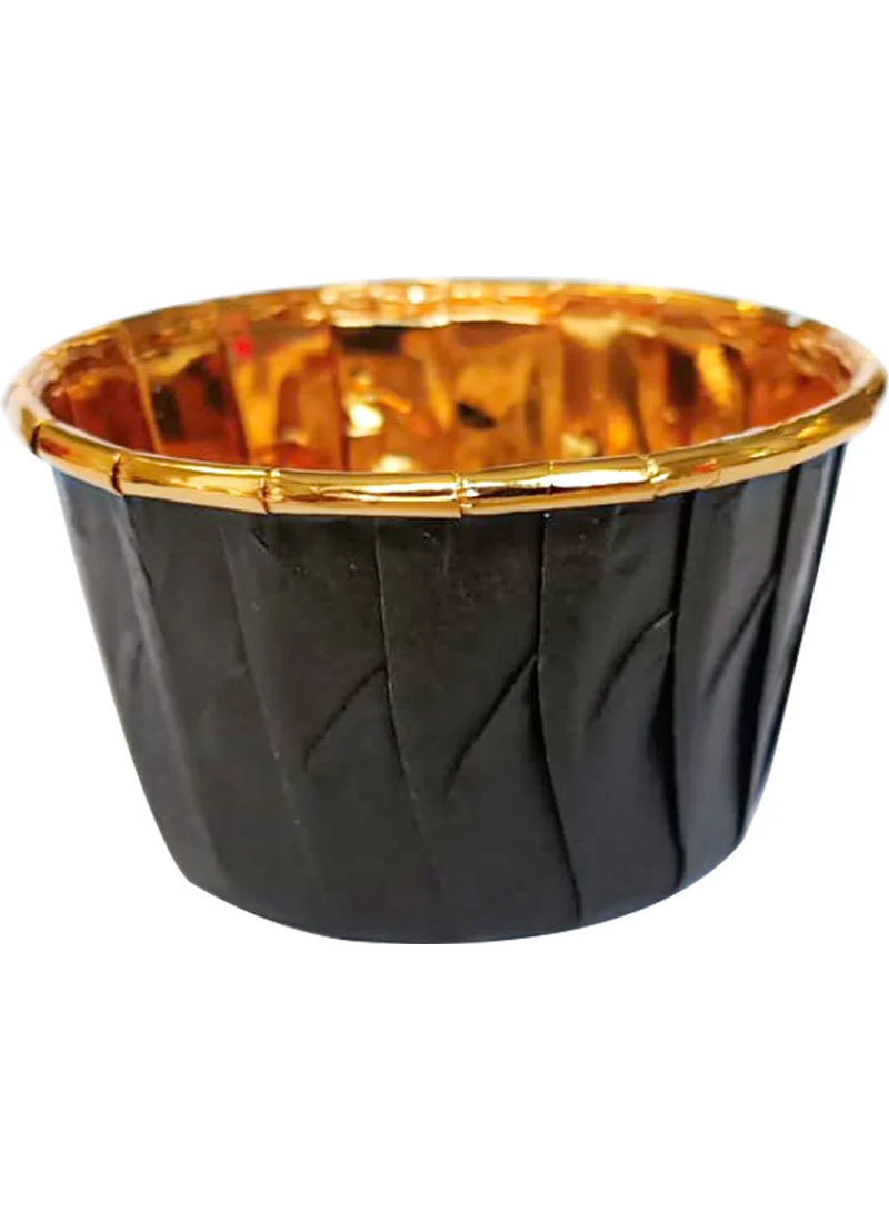 دولفين Muffin Cake Capsule Black-Gold 25 Pcs