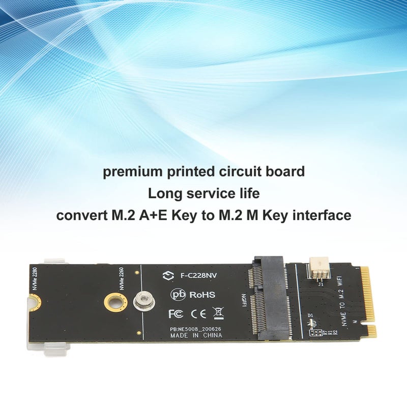 M Key M 2 SSD Adapter Card For Laptop WiFi Bluetooth NGFF A E Key To M Key - Image 3