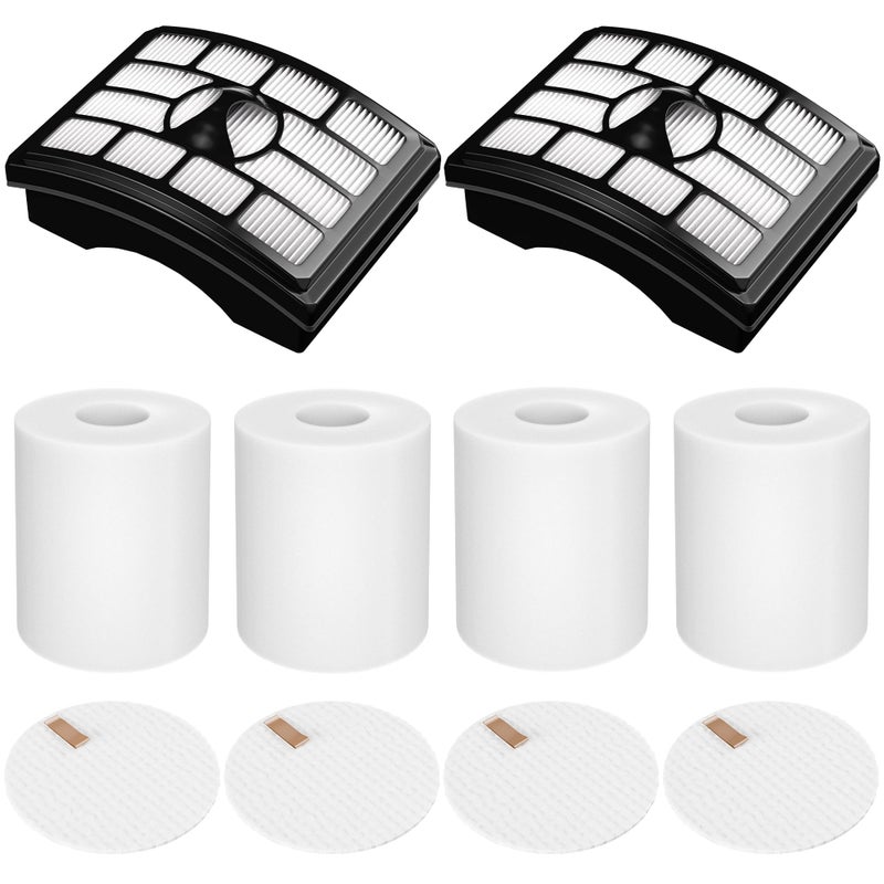 Funmit Vacuum Filter Replacement for Shark Rotator Pro Lift-Away NV500, NV501, NV502, NV503, NV505, NV510, NV520, NV552, UV560, Part # XFF500 & XHF500 (2 Post Filters + 4 Foam & Felt Filters) - Image 1