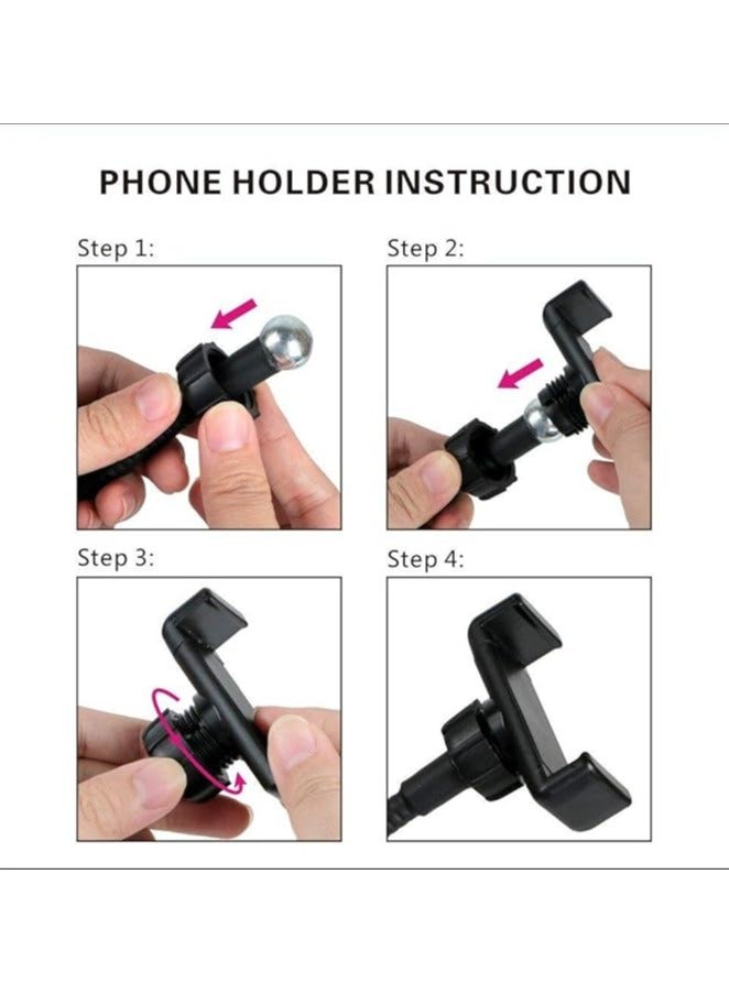 erorex Webcam Light Stand for Live Stream, Selfie Ring Light with Webcam Mount C925e, C922x, C930e,C922,C930,C920,C615,Brio 4K - Image 2