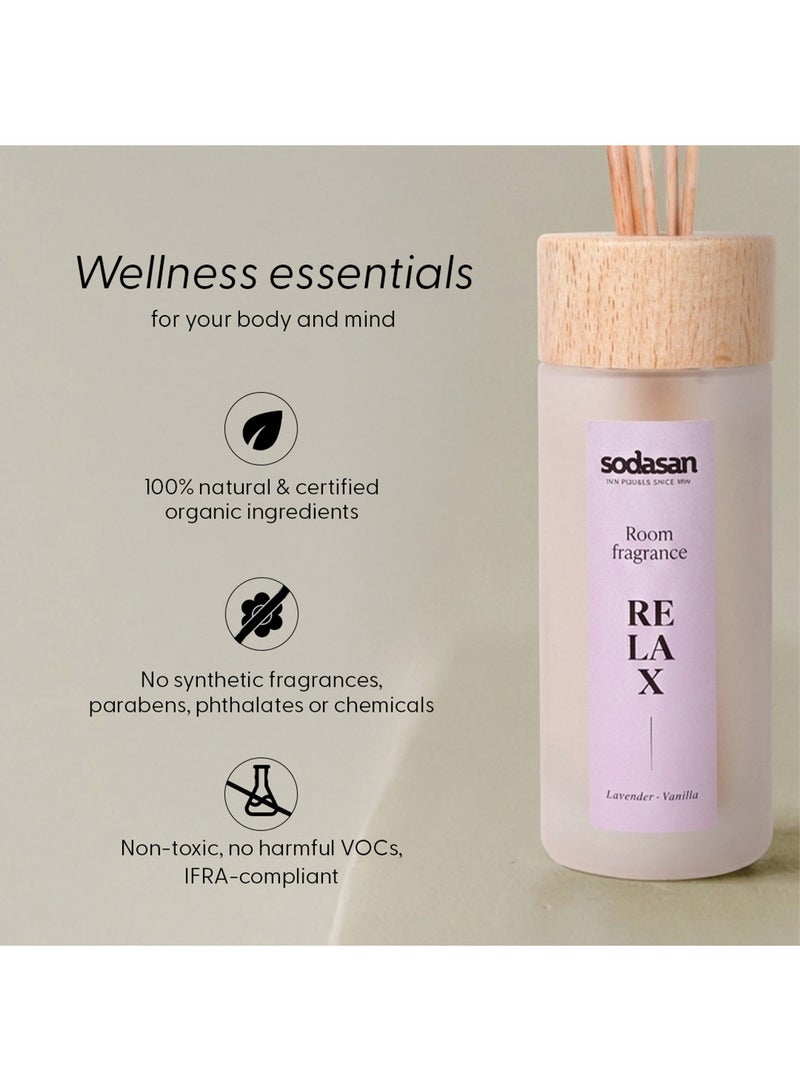 sodasan 100% Natural Room Fragrance - Lavender Vanilla - RELAX 200ML - Image 3