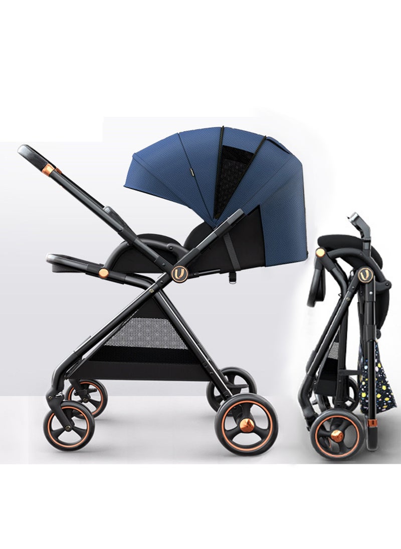 LIMOS Baby Stroller with Tray Portable Lightweight and Foldable Two way Sitting  - Image 1