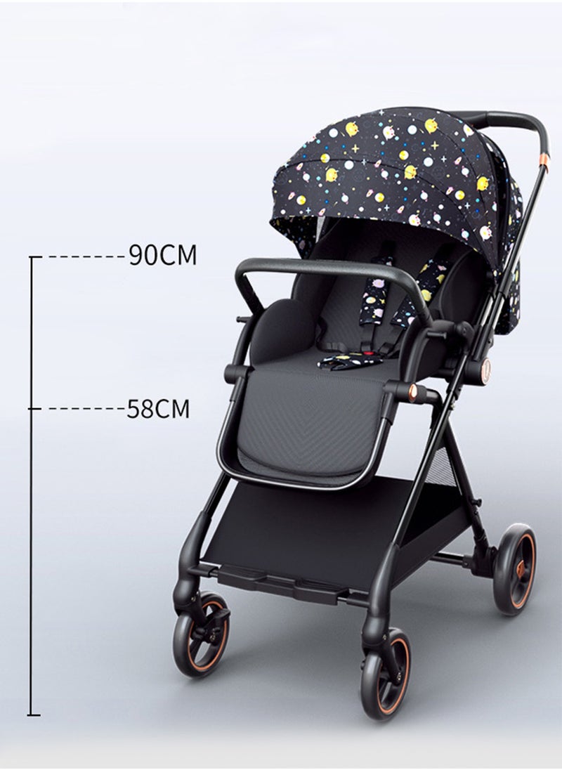 LIMOS Baby Stroller with Tray Portable Lightweight and Foldable Two way Sitting  - Image 2