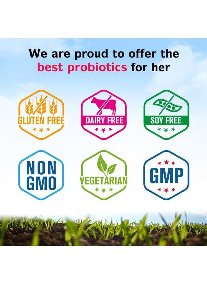 Innate Vitality - Probiotics for Women, 50 Billion CFUs, 17 Proven Strains, 60 Veggie Caps, Formulated with Prebiotics and Cranberry Extract,Non-GMO, Supports Vaginal, Digestive and Immune Health - Image 1