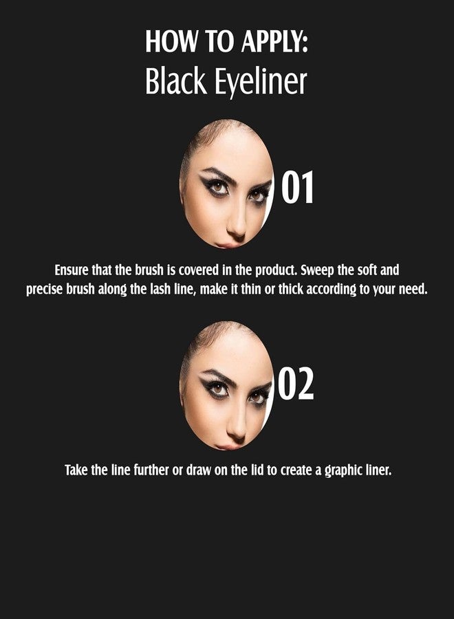 Glam 21 Glam21 HD Dense Eyeliner, 6ml & Mascara, 10ml Combo | Shiny Finish Eyeliner | Waterproof Mascara with Petite Brush | Smudge-Proof, Volumizing, Eye Makeup Duo | Up to 16hrs | Combo Pack Of 2 - Image 5