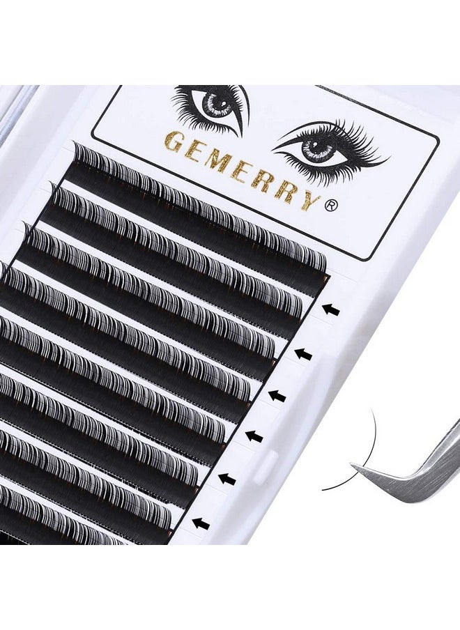 GEMERRY - 14Mm Individual Lash Extensions Classic Lash Trays 0.07 Thickness D Curl Eyelash Extensions Supplies Single Size By Gemerry (0.07D Curl14Mm) - Image 1