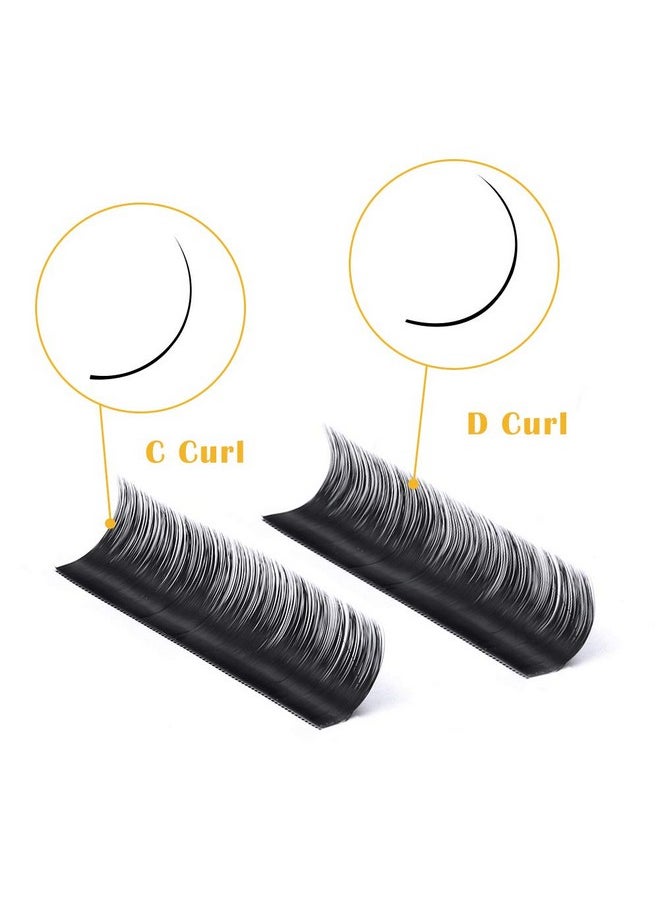 GEMERRY - 14Mm Individual Lash Extensions Classic Lash Trays 0.07 Thickness D Curl Eyelash Extensions Supplies Single Size By Gemerry (0.07D Curl14Mm) - Image 1