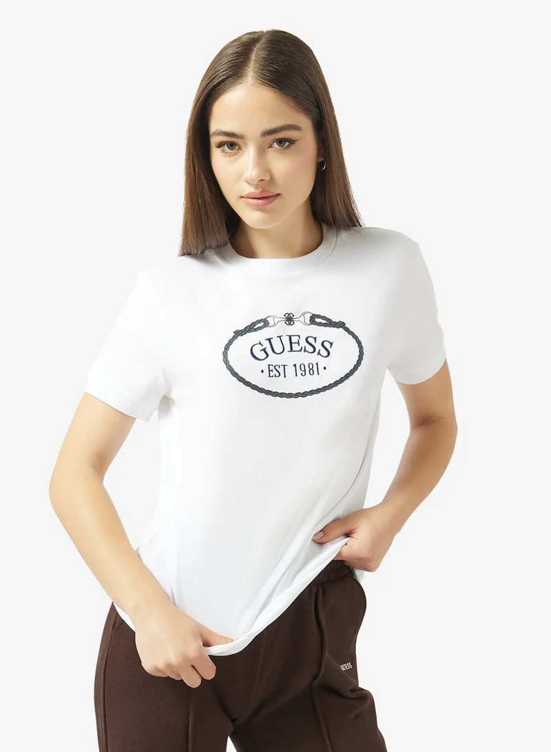 GUESS Rosalba Crew Neck Short Sleeve T-Shirt