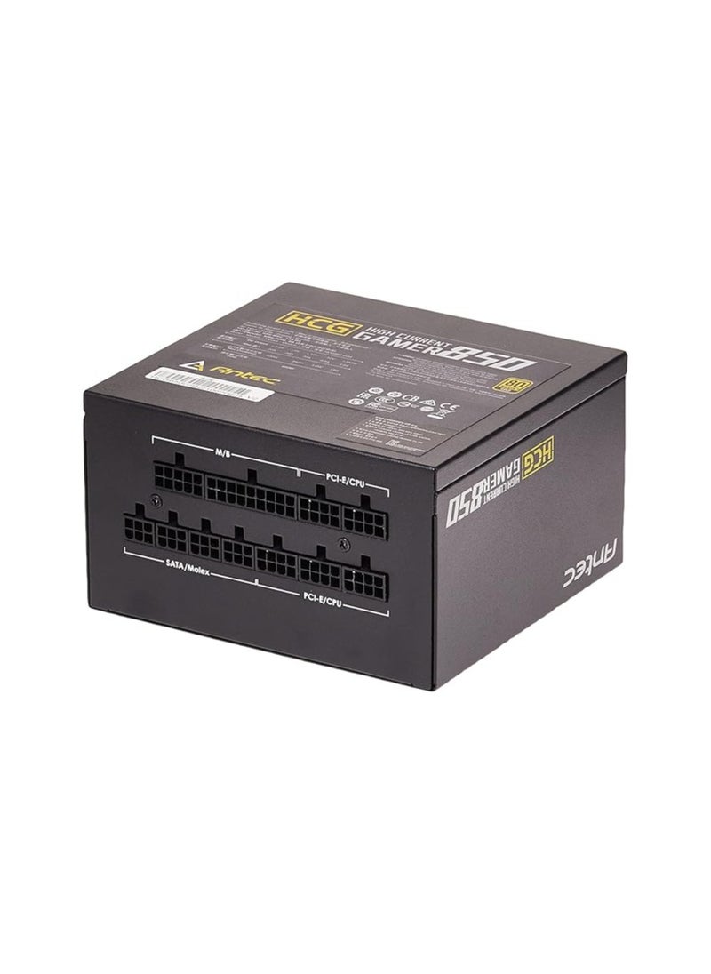 ANTEC - Antec 850W High Current Gamer Gold HCG850 Power Supply, Fully Modular, 80 Plus, 120MM Fluid Dynamic Bearing Fan - Image 1