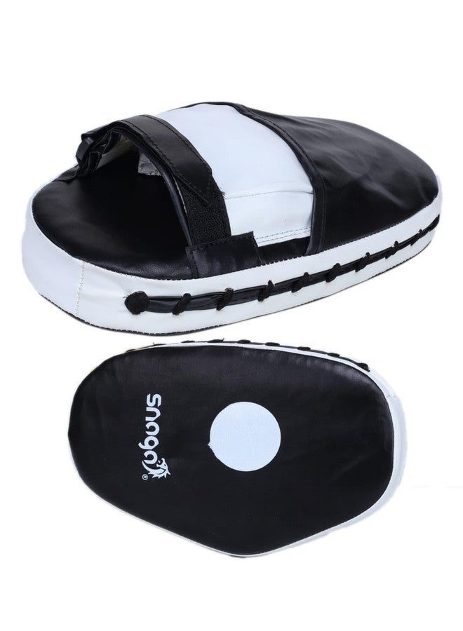 Snaga Straight Focus Pads for Boxing, Kickboxing, MMA, Karate - Punch Mitts Target Pads, PU Leather Boxing Pads for Striking, 1 Pair (Black) - Image 4