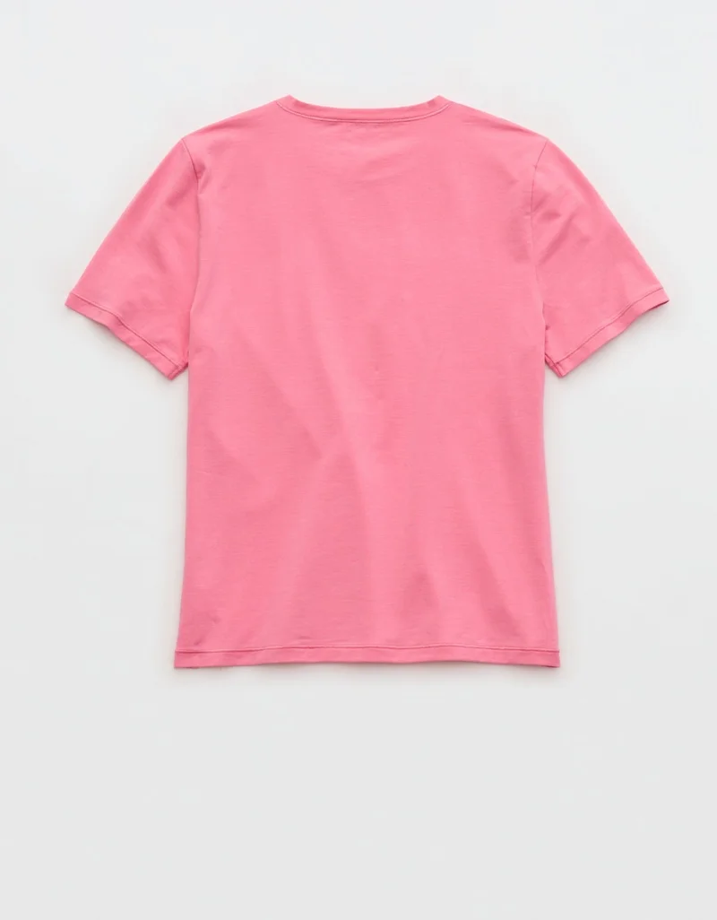 Aerie  Aerie SMOOTHEZ Cotton Blend Short Sleeve Crew T-Shirt for Women | Best Price UAE