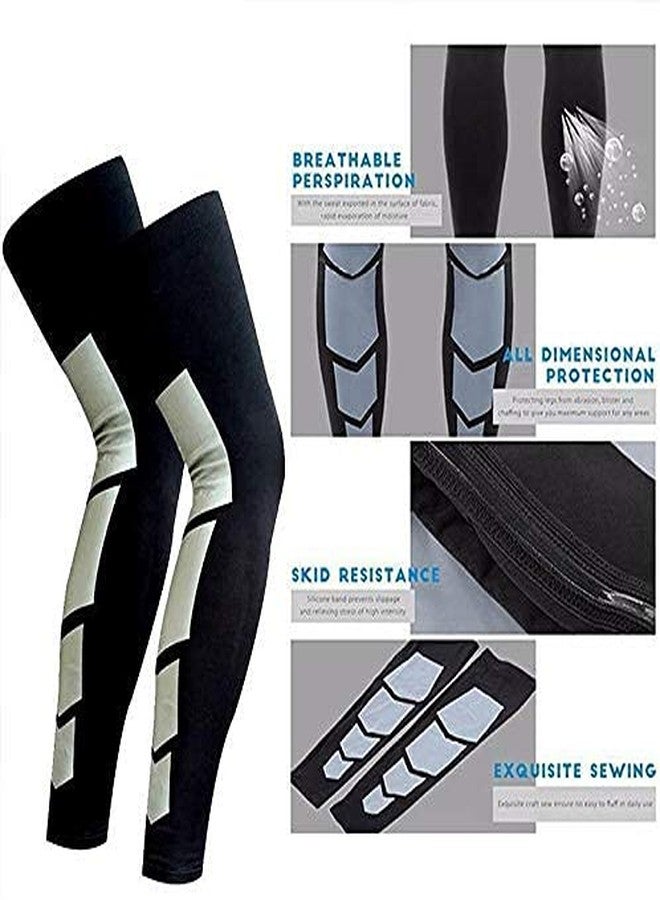 QUADA Compression Sleeve for Men & Women - Best Calf Socks for Running, Shin Splint, Calf Pain Relief, Leg Support Sleeve for Runners, Medical, Air Travel, Nursing, Cycling (Black, Medium) - Image 2