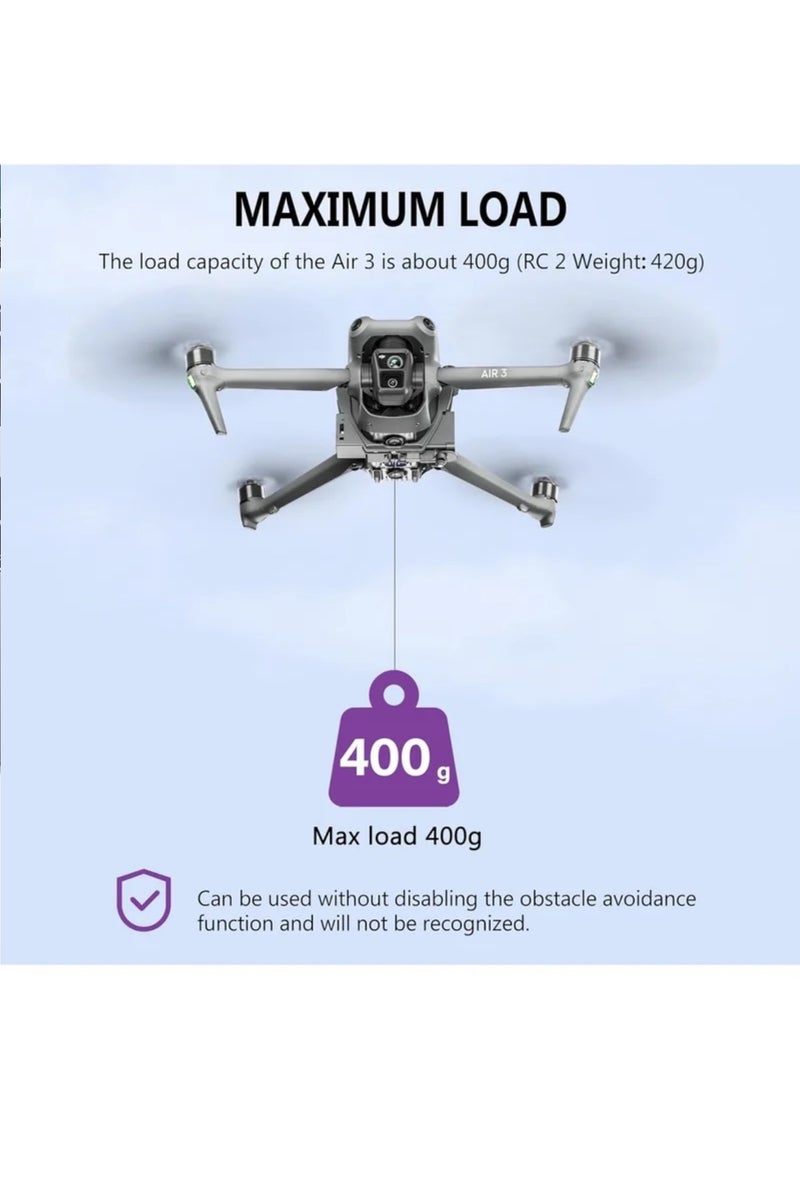 Air 3 Airdrop System - Transport Delivery Release, Drone Thrower Airdrop Dropping System for DJI Air 3 Accessories. Drop Devices for Enhanced Performance - Image 5