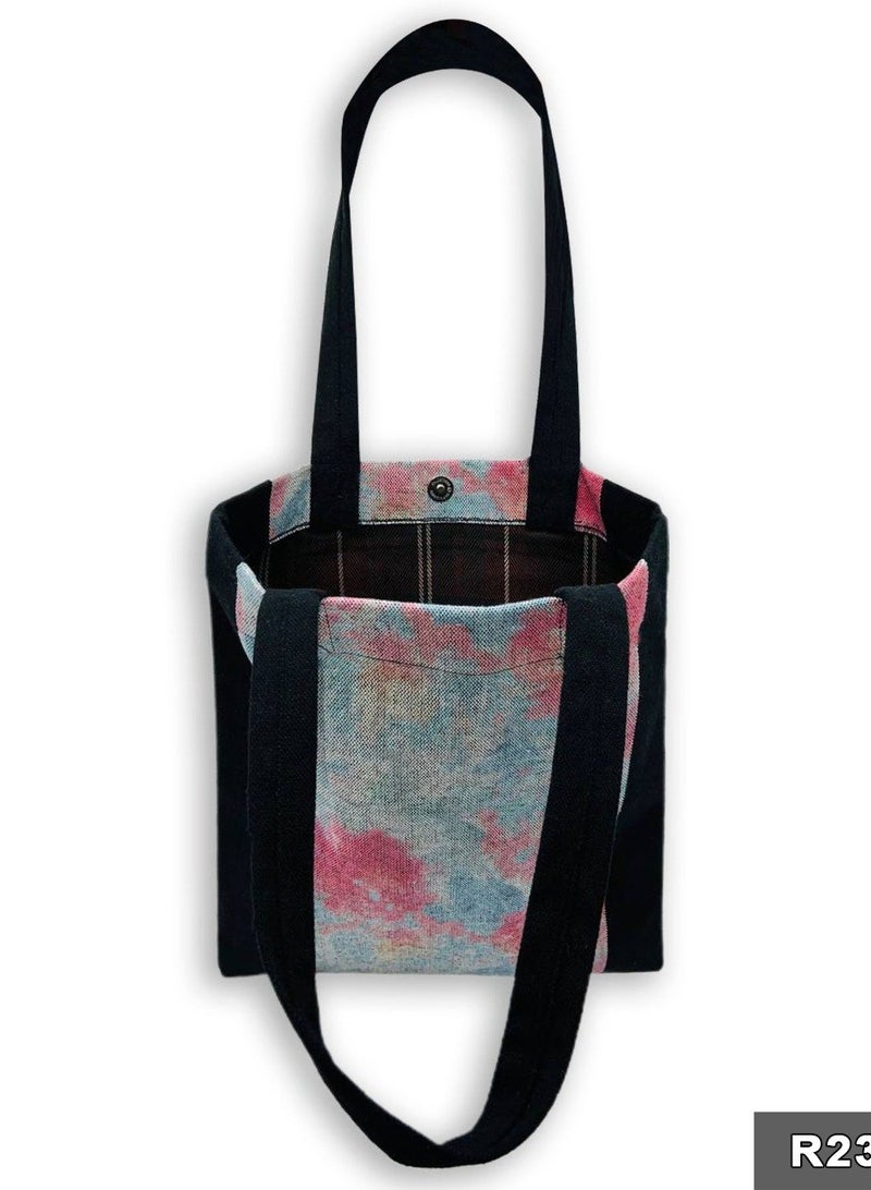Gharibo Bags casual printed linen tote bag - Image 3