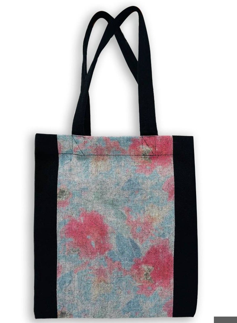 Gharibo Bags casual printed linen tote bag - Image 1