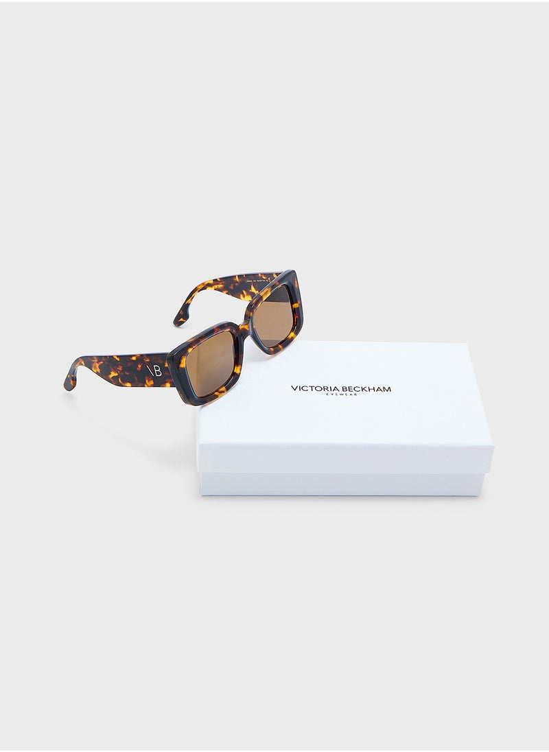 Victoria Beckham Modified Rectangle Sunglasses  - Image 4