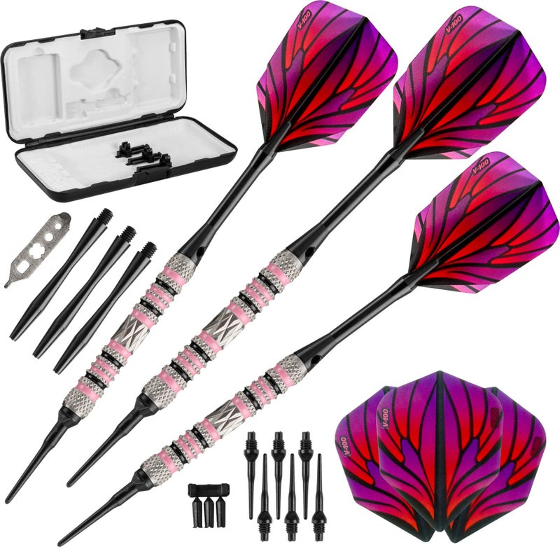 Viper Wings 80% Tungsten Soft Tip Darts with Storage/Travel Case, 16 Grams - Image 1