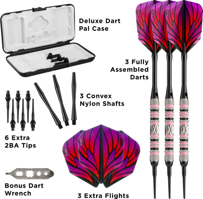 Viper Wings 80% Tungsten Soft Tip Darts with Storage/Travel Case, 16 Grams - Image 4