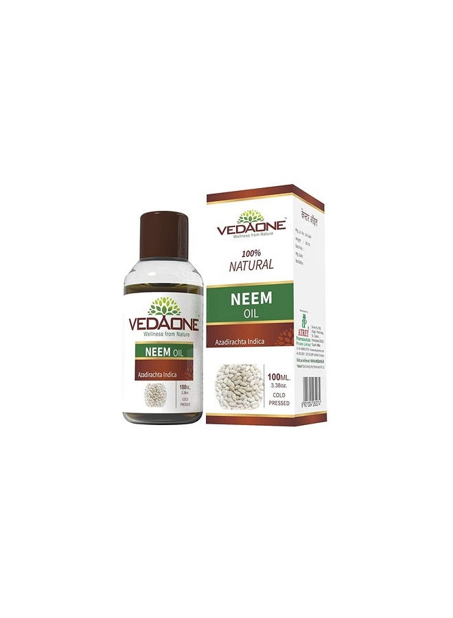 VEDAONE Natural Undiluted Neem Oil Obtained through Cold Pressing Method, 100ml (Pack of 2) - Image 2