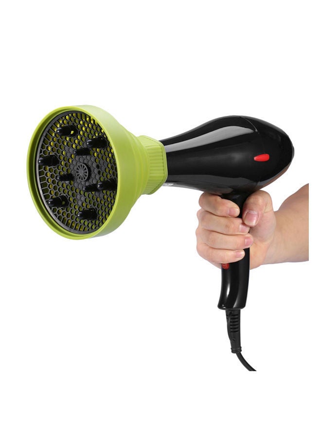 NIBEMINENT Universal Foldable Hair Dryer Hood Green 120g - Image 2