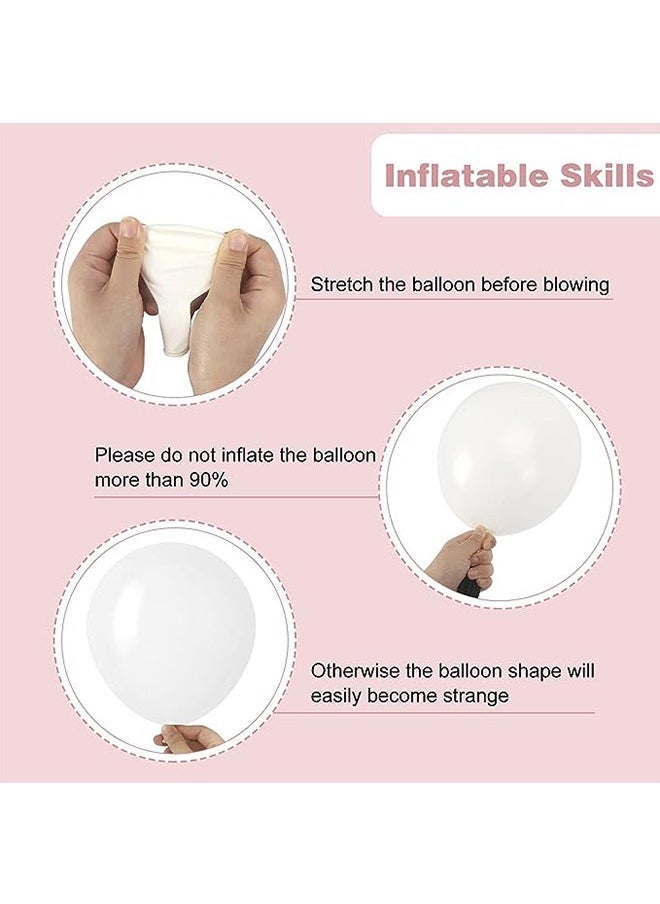 Ocean 40-Piece Party Decoration Latex Balloon White 10inch - Image 3