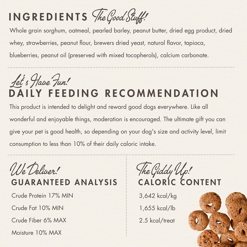 Fromm Crunchy Os Peanut Butter Jammers Dog Treats - Premium Crunchy Dog Treats - Peanut Butter Recipe - 6 oz - Image 4