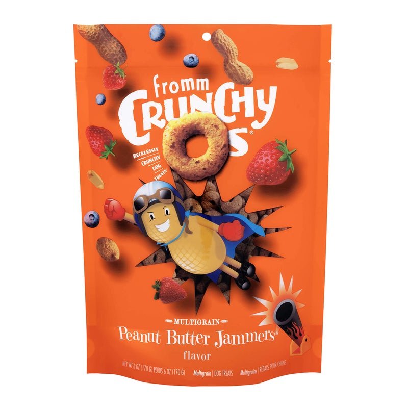 Fromm Crunchy Os Peanut Butter Jammers Dog Treats - Premium Crunchy Dog Treats - Peanut Butter Recipe - 6 oz - Image 1
