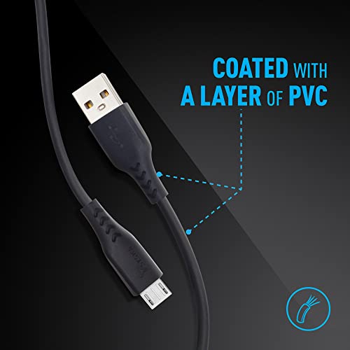 SYSKA CCMP01 1.2 m Micro USB Cable (Compatible with Mobile, Tablet, Elegant Black) - Image 5