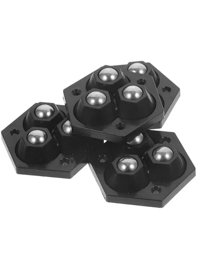 4pcs Universal Wheel Stick on Rollers for Planters Stick on Wheels Furniture Caster Wheel Tissue Boxes Wheels Swivel Caster Wheel Wheel Household Steel Ball to Rotate  - Image 1