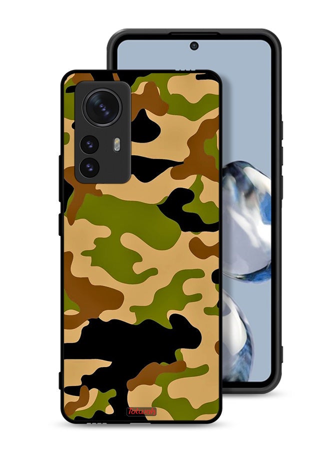 Tolwak Xiaomi 12 Protective Case Cover Camouflage Abstract Digital Pattern - Image 1