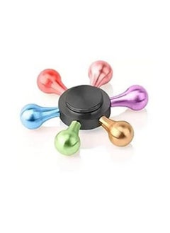 Premsons Premsons® Hand Spinner Desk Toy - High Speed Smooth Finger Spin Sensory Fidget Stress Relief Game Play for Kids & Adults - Birthday Party Gift - Metal - Black + Multicolour Wings  - Image 1