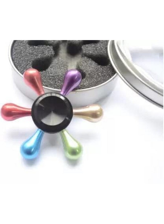 بريمسونس لعبة مكتب Premsons® Hand Spinner - لعبة تخفيف التوتر الحسي عالية السرعة بتدوير الأصابع بسلاسة للأطفال والكبار - هدية لحفلات أعياد الميلاد - معدنية - أجنحة سوداء + متعددة الألوان - Image 5