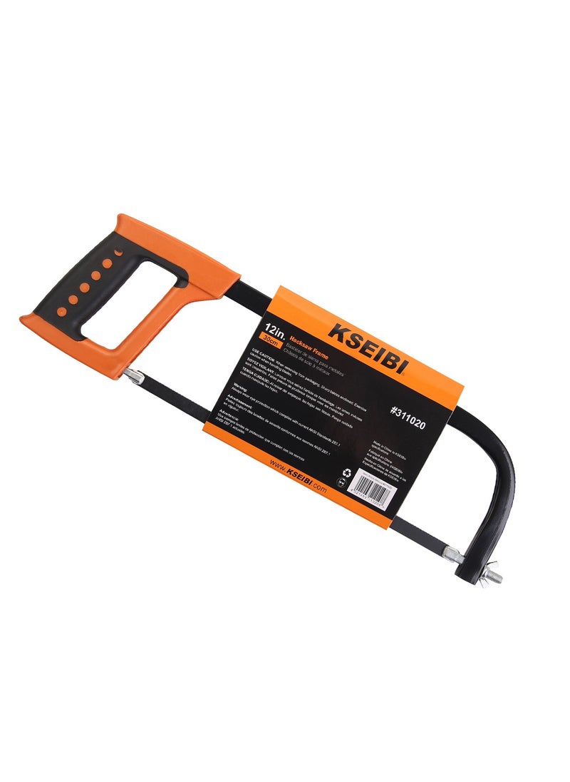KSEIBI Hacksaw Frame/Double Color Plastic, 290MM, High Quality Tool Steel, Metal Cutting Tool, Ergonomic Grip, Lightweight, Ideal to Cut Metal, such as Steel, Copper, Aluminum/Plumbing Tool, Woodworking.  - Image 3