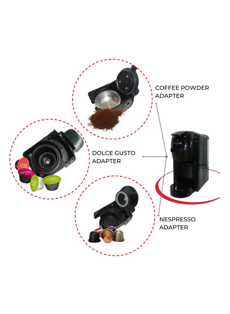 Mebashi 3in1 Multi Capsule Coffee Machine ME-CEM301 (Black) - Image 3