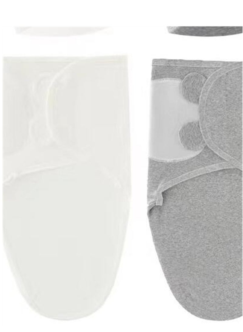 3pcs Newborn swaddle comfortable sleeping bag with hood set delivery room swaddle - Image 2