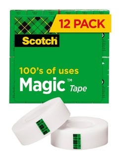 Scotch  شريط سحري غير مرئي مكون من 12 قطعة بعرض 19 مم  - Image 2