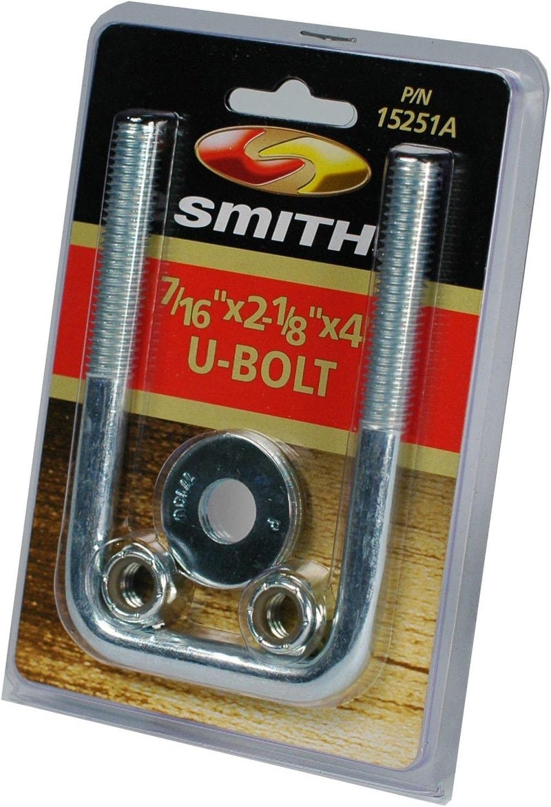 CE Smith Zinc Plated U-Bolt with Nuts and Washers - Image 2