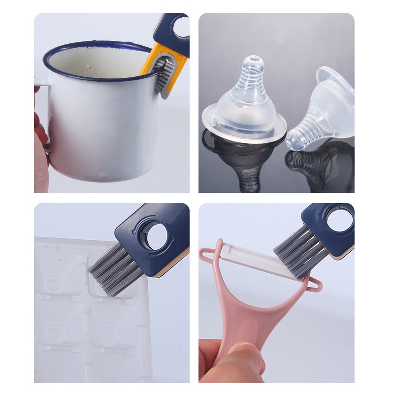 Creative Four-In-One Cup Brush Telescopic Pole Cup Cleaning Brush Long-Handled Gap Brush Bottle Brush Thermos Cup Lid Brush - Image 5