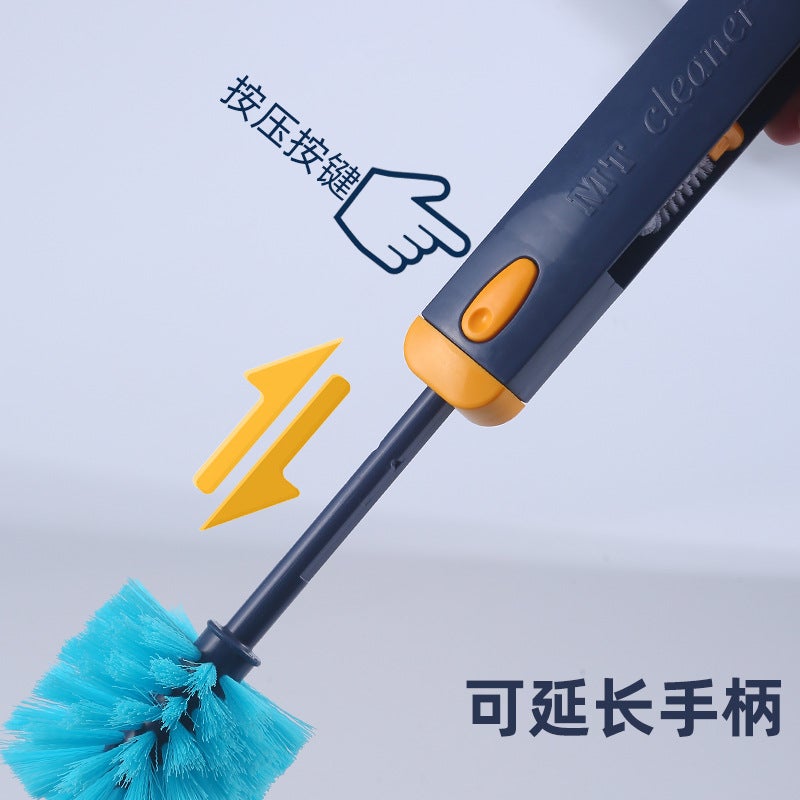 Creative Four-In-One Cup Brush Telescopic Pole Cup Cleaning Brush Long-Handled Gap Brush Bottle Brush Thermos Cup Lid Brush - Image 4