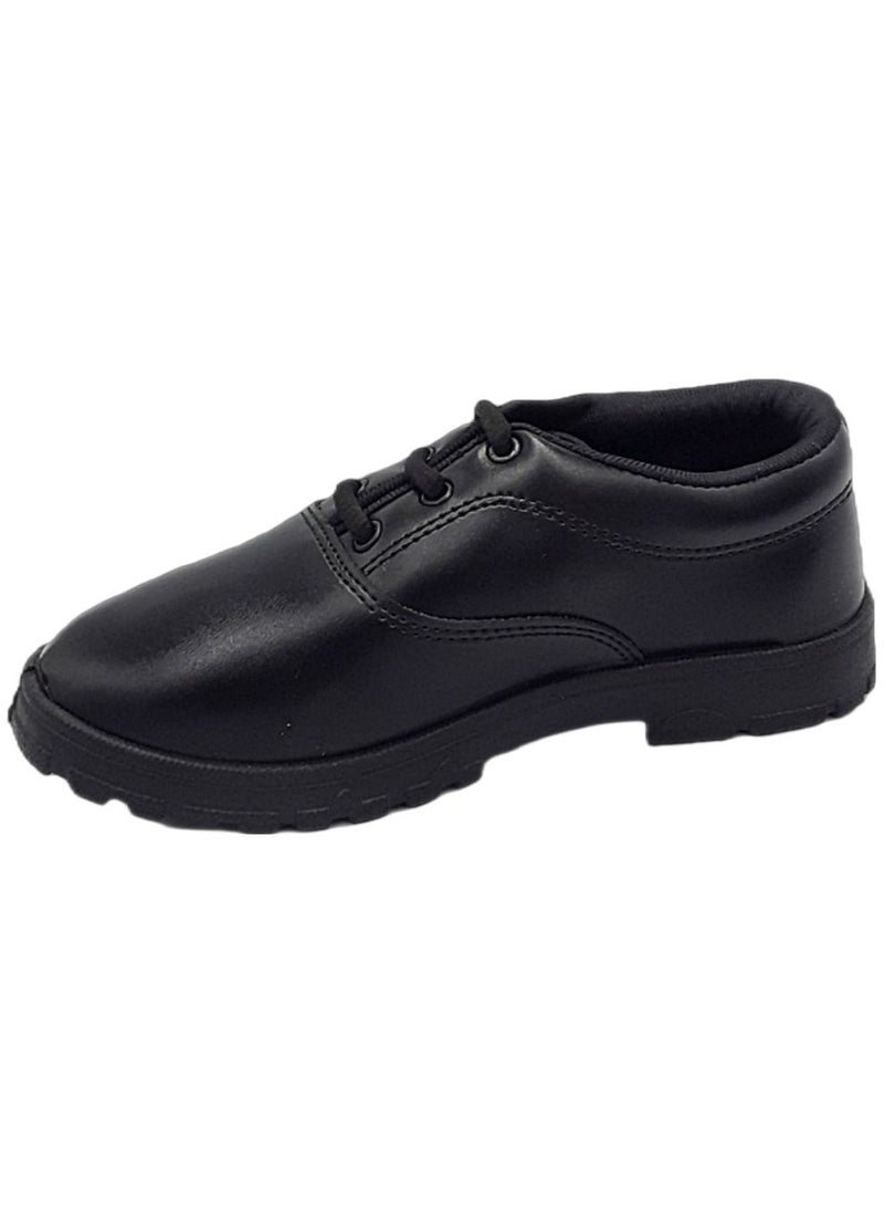 Welcome Shoes - Boys School Shoes WA3 Black Uniform Shoes for Kids - Image 1