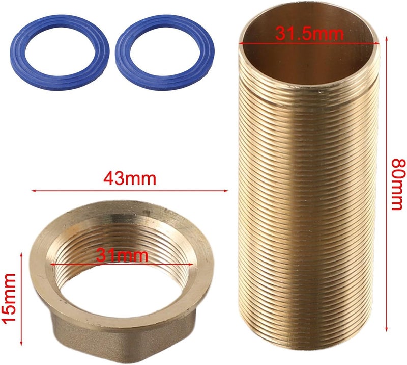 Varied size selections Brass Pipe Nut Extension Set with Fixed Foot Screw and Tap Repair Parts for Kitchen Sink Cold and Hot Water Supply, Gold, 60mm to 150mm Length Options(8cm) Multiple options Long lasting universal build Medium weight Gulf mainstream practical design Cross product combo compatible Flexible sizing options Ventilated design Daily life matching design All consumer tier purchase options Gulf popular simple design Diverse purchase options Quick available purchase options Extra part combo compatible Durability boost selected material Durable versatile substance All preference matching build Classic modern blend design Flexible use switching Updated modern design Reliable daily use design Versatile application KSA market compliant quality Natural tone color options Certified local stock - Image 3